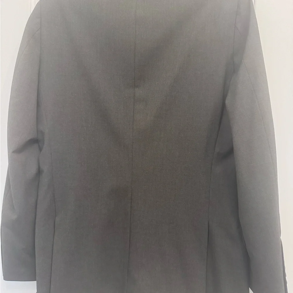 Haggar Dark Charcoal Gray Two-Button Suit Jacket